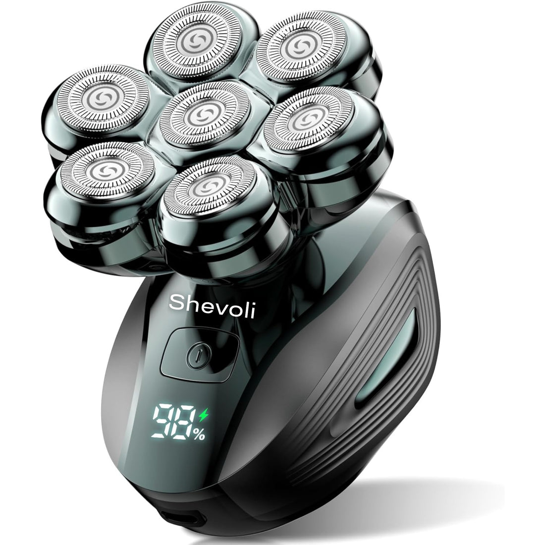 7D Electric Bald Head Shaver for Men | 5-in-1 Multifunctional Grooming Kit with LED Display, Type-C Fast Charging & IPX7 Waterproof Design