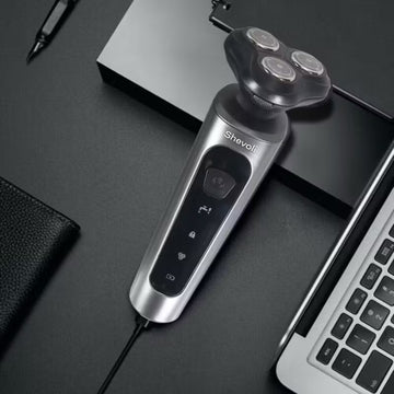 Men’s 9D Rotary Electric Razor – USB Rechargeable Bald Head Shaver & Precision Beard Trimmer (1800mAh)