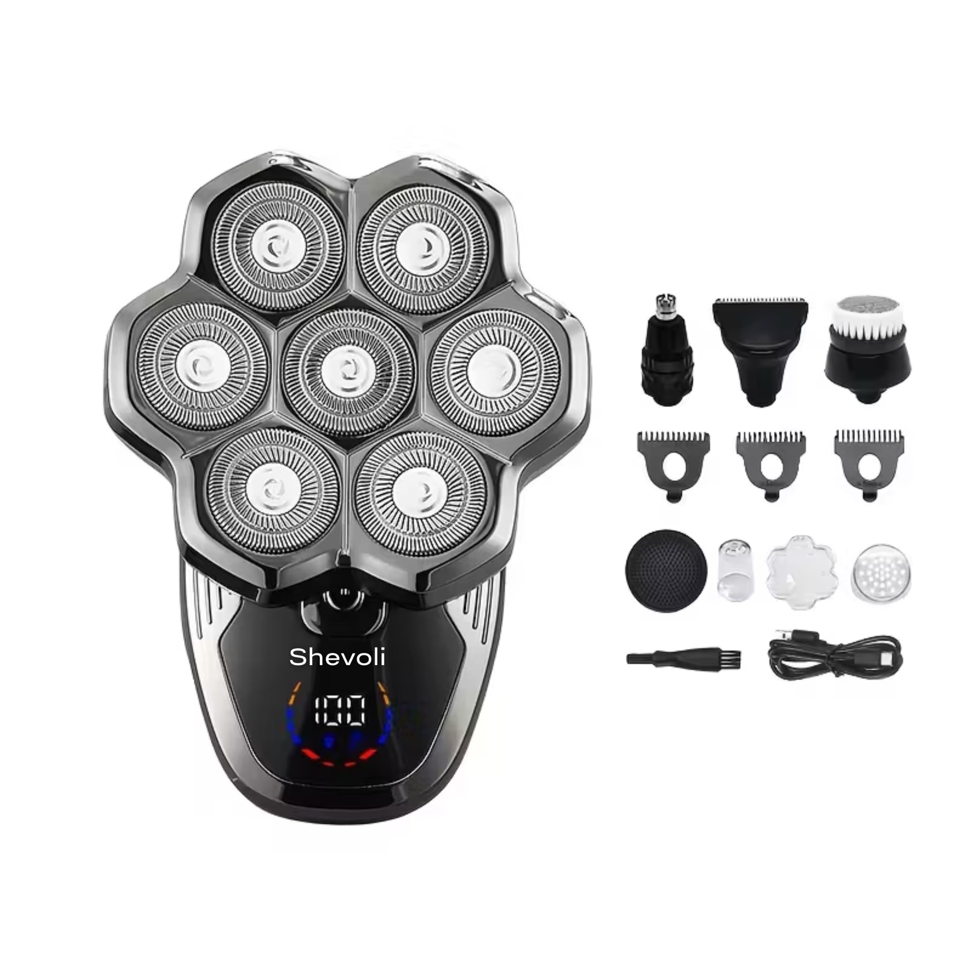 Men’s Electric Shaver – IPX5 Waterproof Full Head Shaver with USB