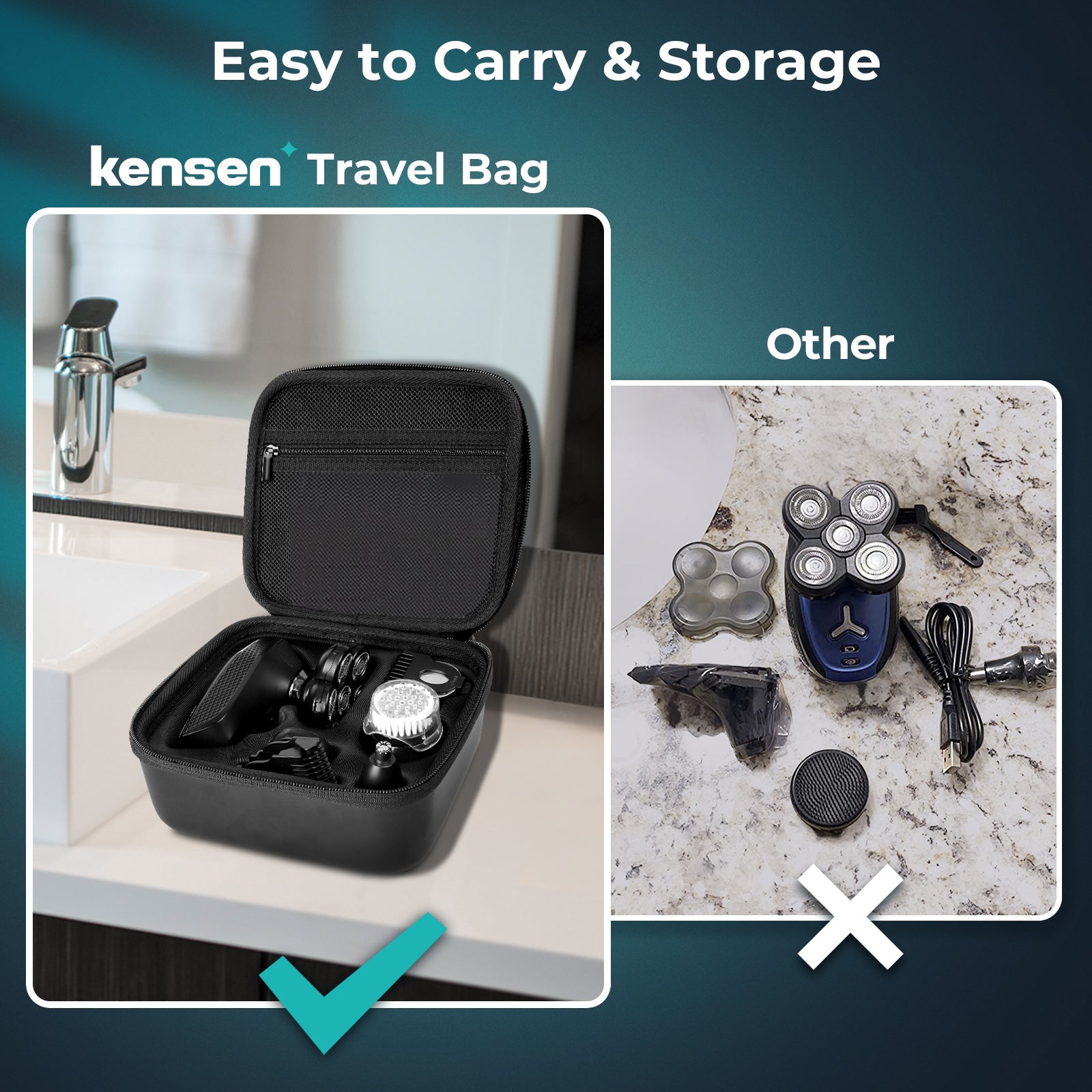 7D Electric Bald Head Shaver for Men | 5-in-1 Multifunctional Grooming Kit with LED Display, Type-C Fast Charging & IPX7 Waterproof Design