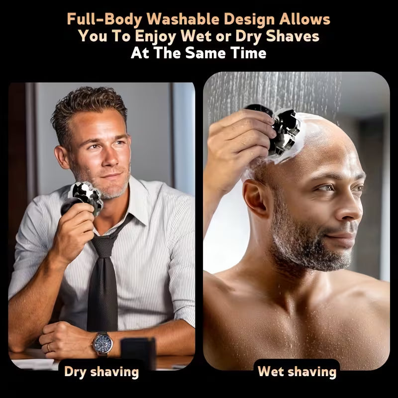 Men’s Electric Shaver – IPX5 Waterproof Full Head Shaver with USB
